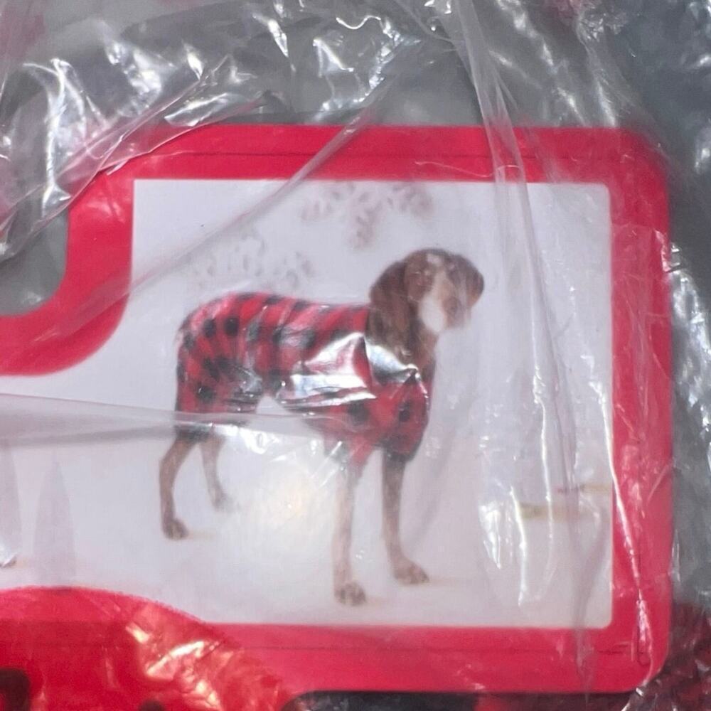 Wonder Shop Holiday pet pajamas red black check plaid size small see chart ￼‎